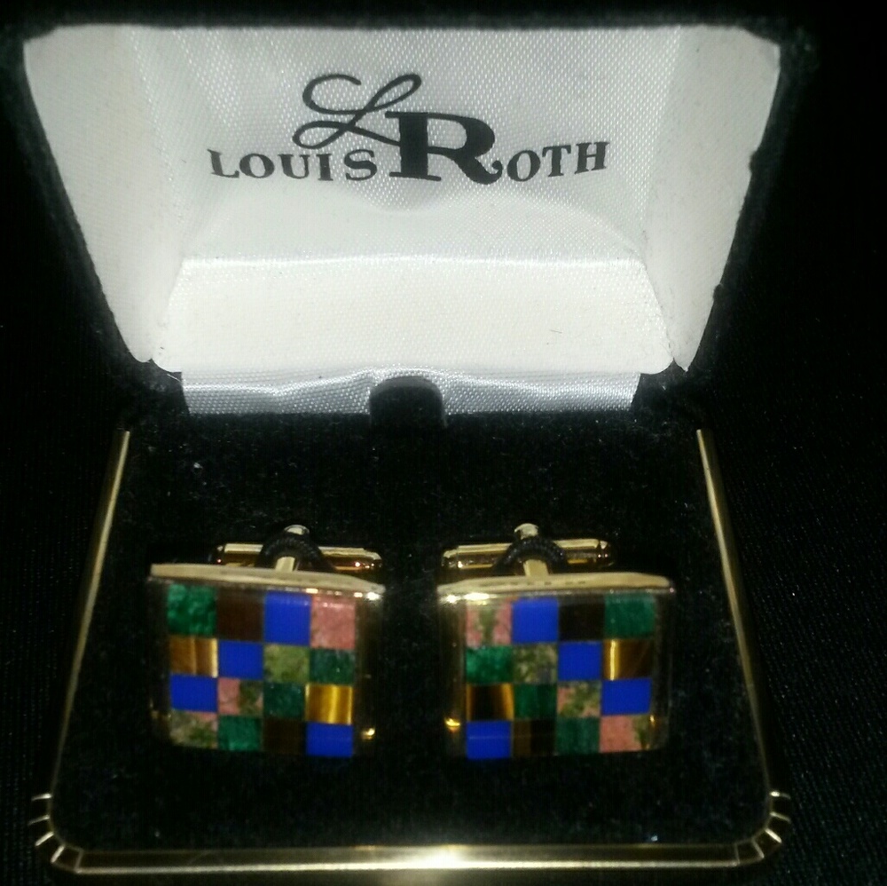 Mosaic Stone cufflinks